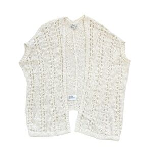 American Eagle Boho Oversized Sleeveless Crochet Cardigan